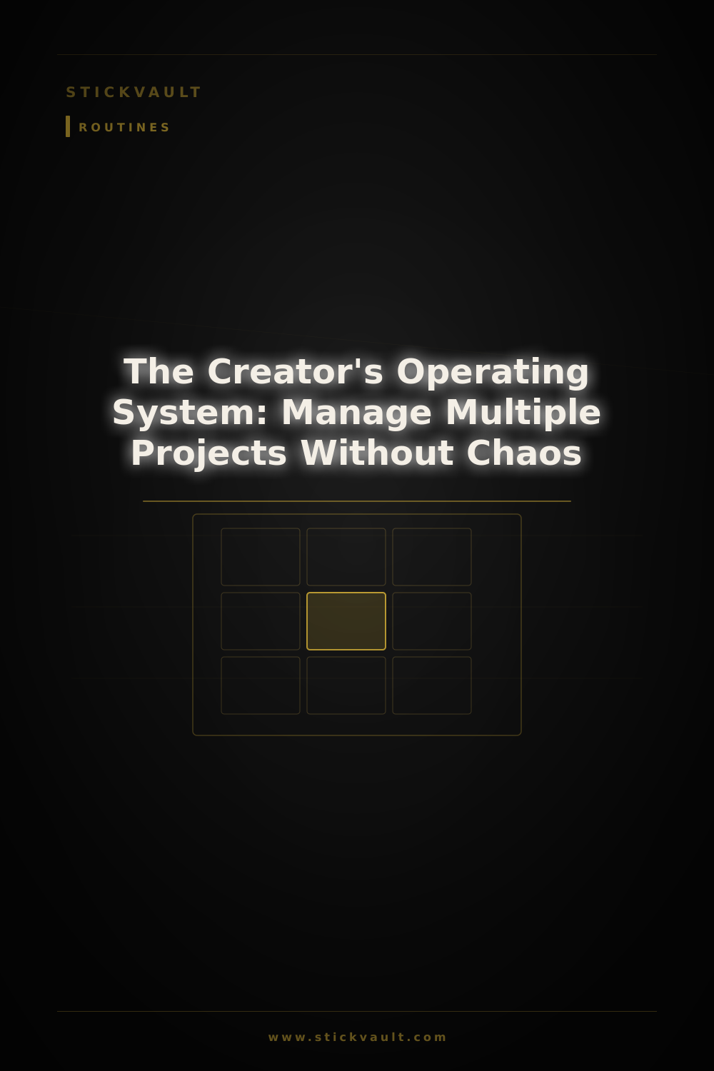 The Creator's Operating System: Manage Multiple Projects Without Chaos