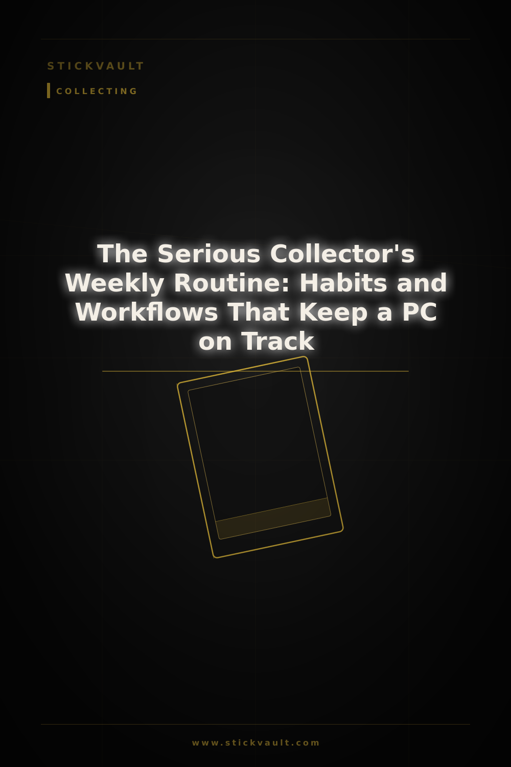 The Serious Collector's Weekly Routine: Habits and Workflows That Keep a PC on Track
