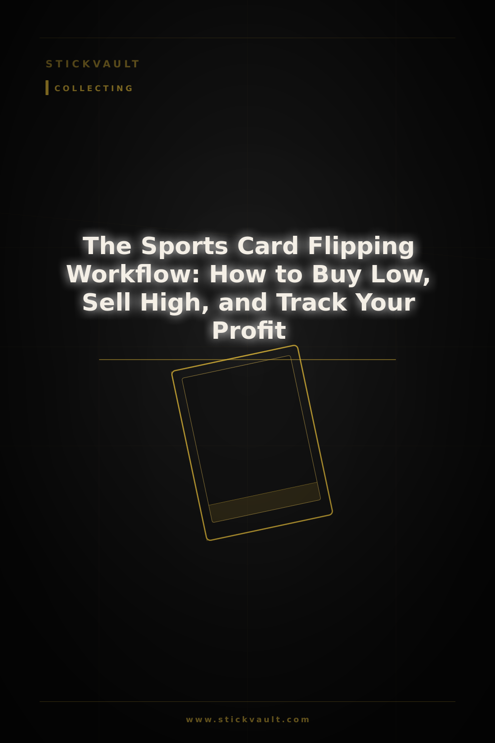 The Sports Card Flipping Workflow: How to Buy Low, Sell High, and Track Your Profit